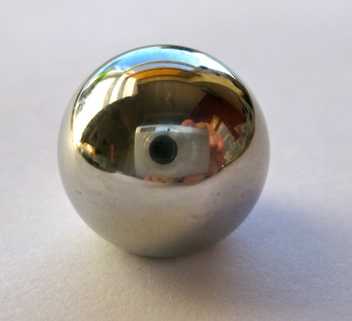 Stainless steel ball knob - steel,