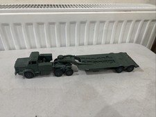 DINKY SUPERTOYS # 660 'THORNYCROFT MIGHTY ANTAR TANK TRANSPORTER ARMY TRUCK 1956