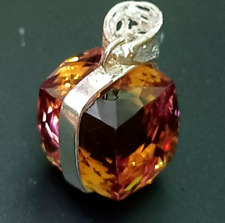 Certified 52.65 Ct Cube Natural Zultanite 925 Silver Pendant Loose Gemstone A+