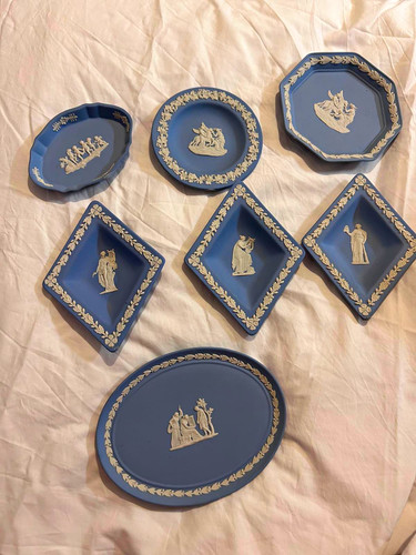 Blue white wedgewood - &,