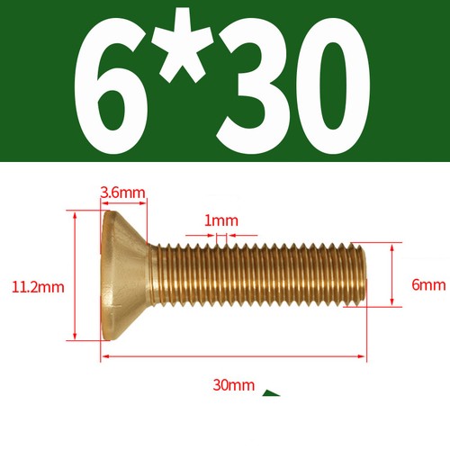 Solid brass phillips - m6,