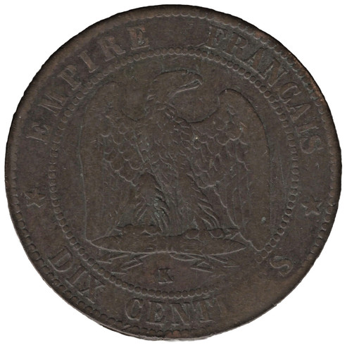 1853 france centimes - k, 10