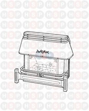 Baxi Super Stove Glass 438 mm