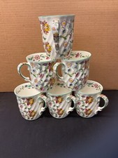 6 Chintz Mugs In The Original Design And Colours By Minton