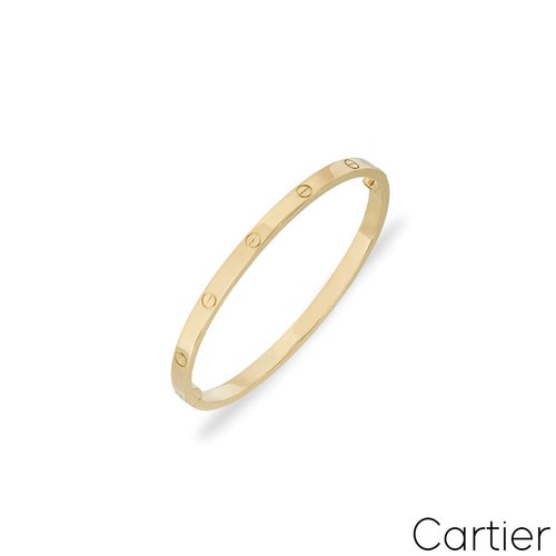 Cartier yellow gold plain - gold, sm
