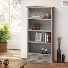 Corona DVD Rack Grey Wax