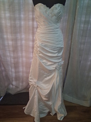 Wedding dress size - 14, white