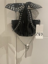 ZARA FAUX PATENT LEATHER WITH