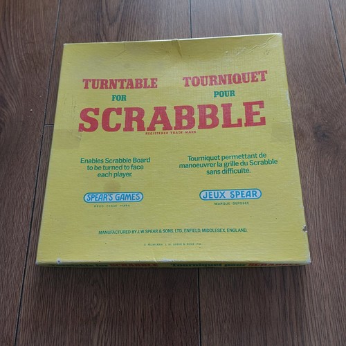 Vintage scrabble turntable - vintage,