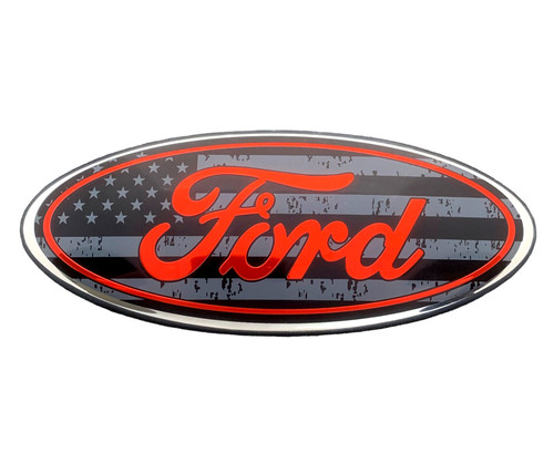Front grille flag - us, nameplate