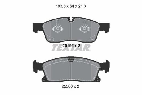 Brake pad set - brake, for