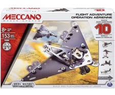 MECCANO MAKER SYSTEM FLIGHT ADVENTURE 10 MODELS - PLANE - HELICOPTER ROCKET NEW