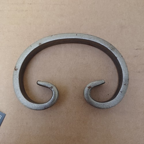 Wrought iron scroll - iron, c
