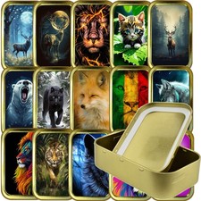 Wild Animals gold Tobacco tin