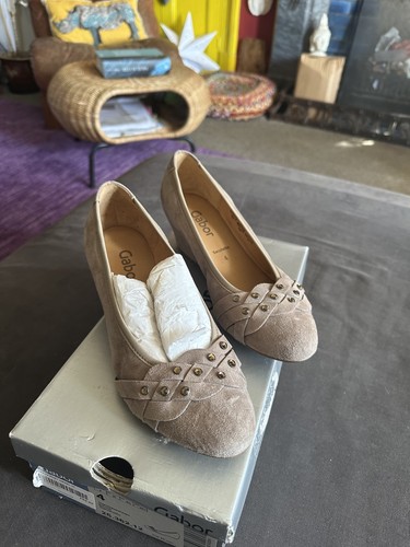 Vintage gabor beige suede - gabor,