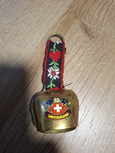 Vintage swiss cow bell - cow, in