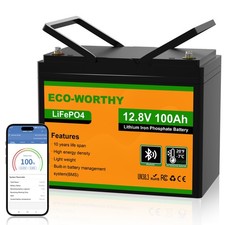 ECO-WORTHY 12V 100Ah Lithium