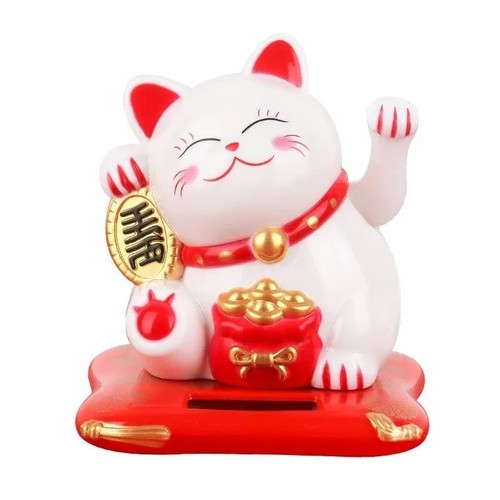 Solar powered chinese maneki - chinese,