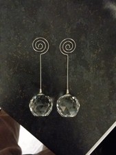  2 PCS Wedding Party Favors Place Card Holders for Tables Memo Clip Heart