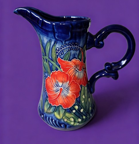 Old tupton ware hibiscus jug - tupton,