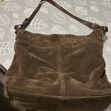 Fatface Suede Shoulder Bag In Brown. Used twice. 