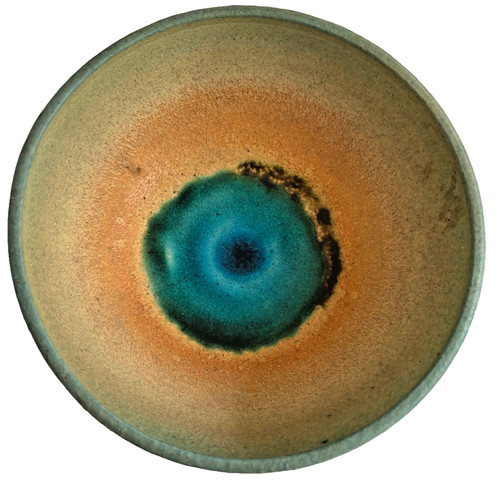 Studio pottery footed bowl - studio,