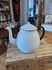 Vintage Large White Enamel