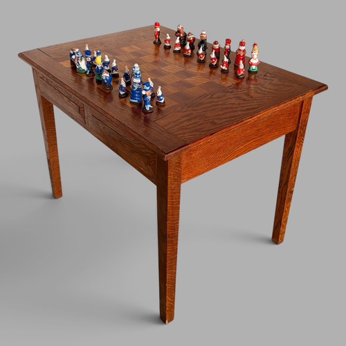 Vintage french oak chess - vintage,
