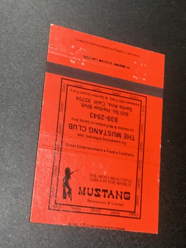 Vintage california matchbook - california,