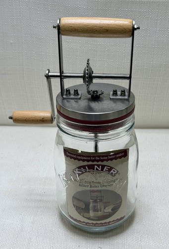 Kilner butter churn hand crank - churn,