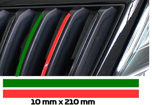 Skoda front grille stripes - skoda,