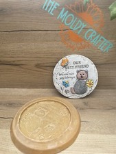 Rubber latex Mould Pet Cat Memorial Plaque Memory Garden Mold Animal Graveside