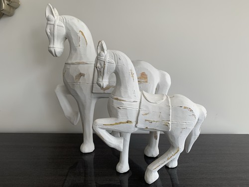 Decorative rustic wooden horse - decorative,