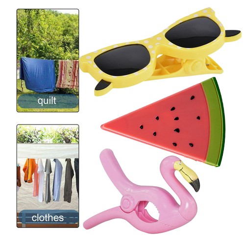 Fun beach towel clips - towel,