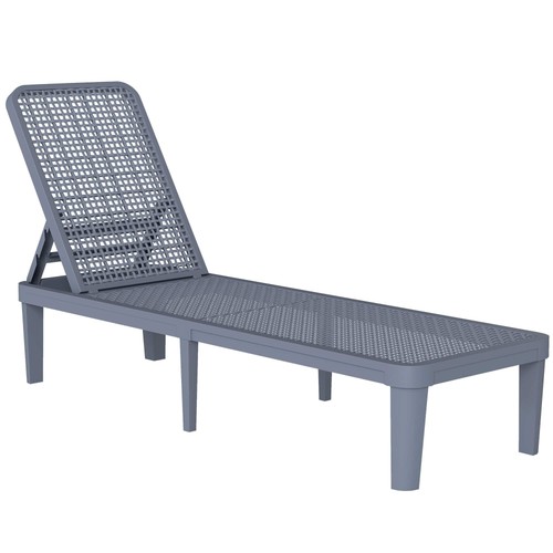 Plastic sun lounger - plastic,