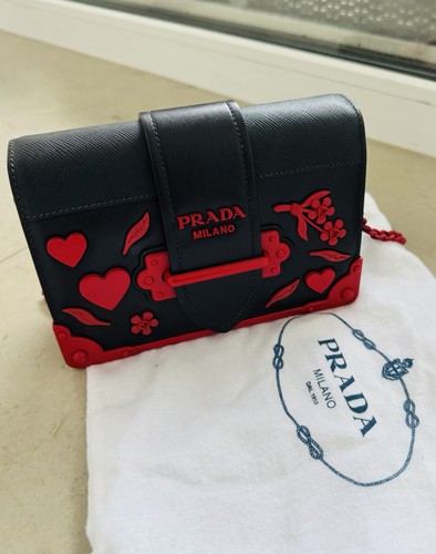 Prada black with - with, bag
