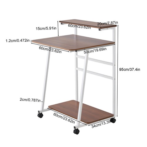 Tiers computer desk with - desk,