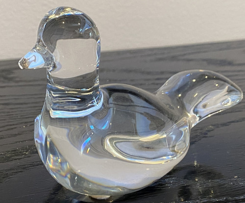 Baccarat crystal bird figurine - crystal,