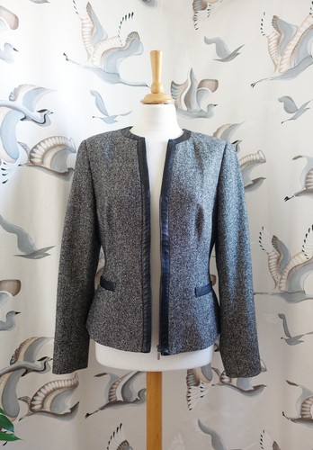 Jaeger grey fleck wool silk - grey,
