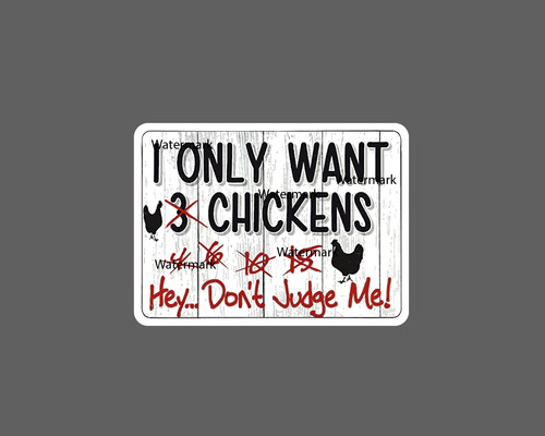 Chicken coop sticker - chicken,
