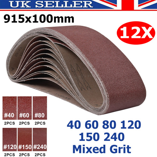 12pcs 100 915mm sanding - 100,