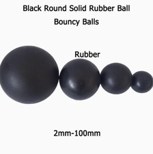 Black Round Solid Rubber Ball Bouncy Balls Training ball Diameter 2mm -100mm