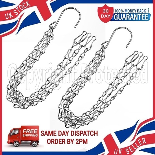 Two hanging basket chains - chains, 14"