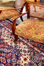 NEWLY French Polished Bergere Rosewood Armchair-2 available-FREEdlvry