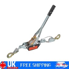 2 Ton Dual Gear Power Puller Heavy Duty 2 Hook Cable Puller Hand Winch Turfer