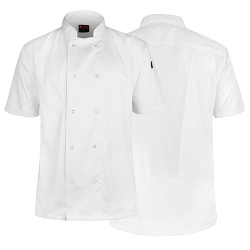 White chef jacket mesh - chef,