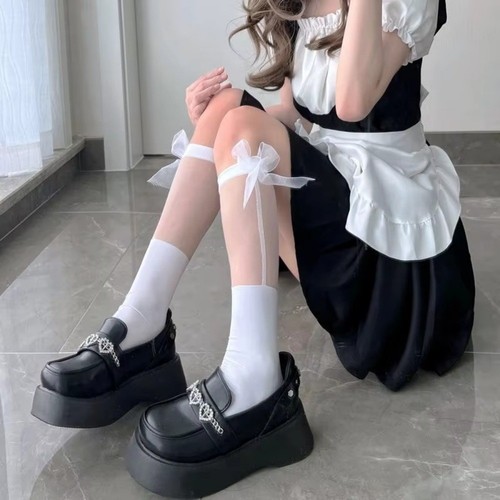 Lolita calf socks - socks, mid