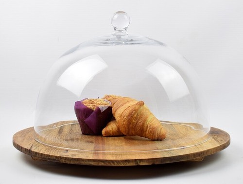 Large clear glass display - clear,