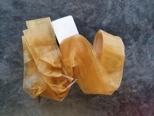 Quality Thick Ribbon Gold Plain Flat Shoe Boot Trainer Laces 100cm UK Seller