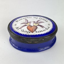 Antique Bilston Enamel Patch